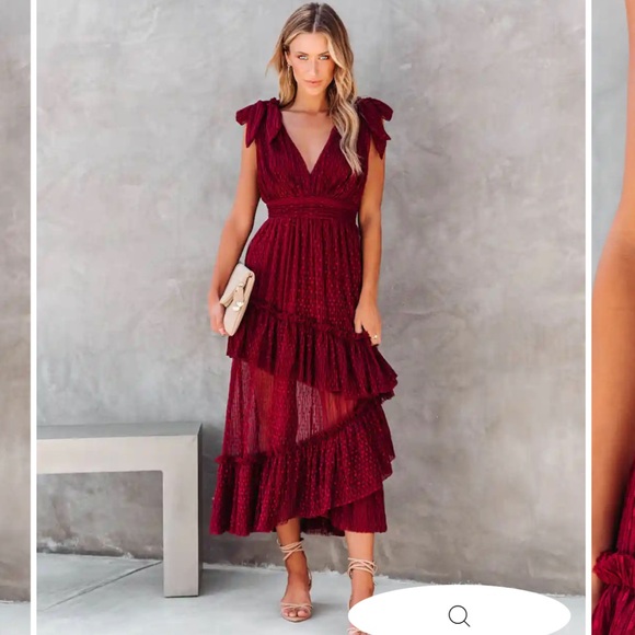 vici burgundy dress Adinna Scoop Neck Mini Dress – VICI